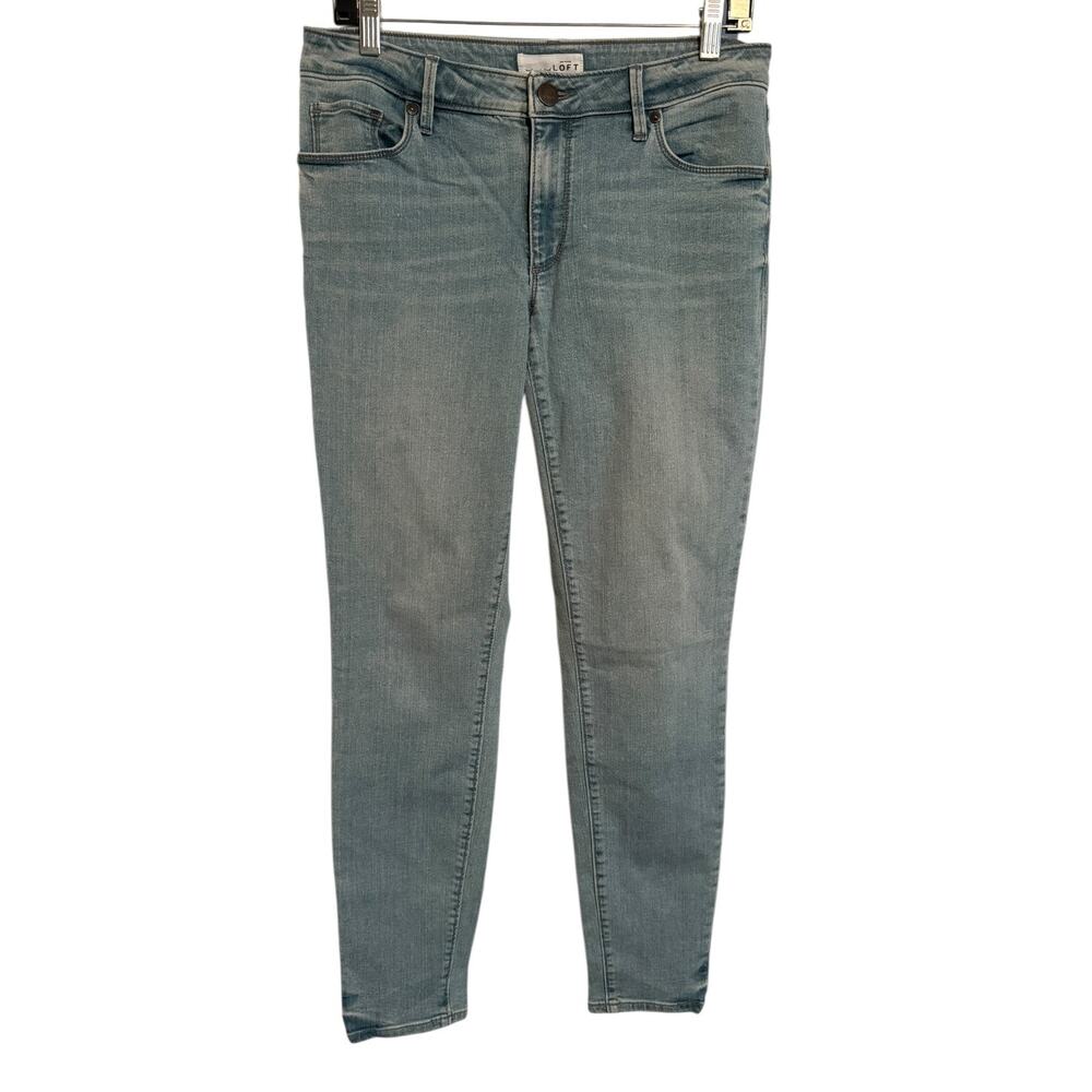 LOFT Curvy Skinny Light Denim Jeans SZ 28/6